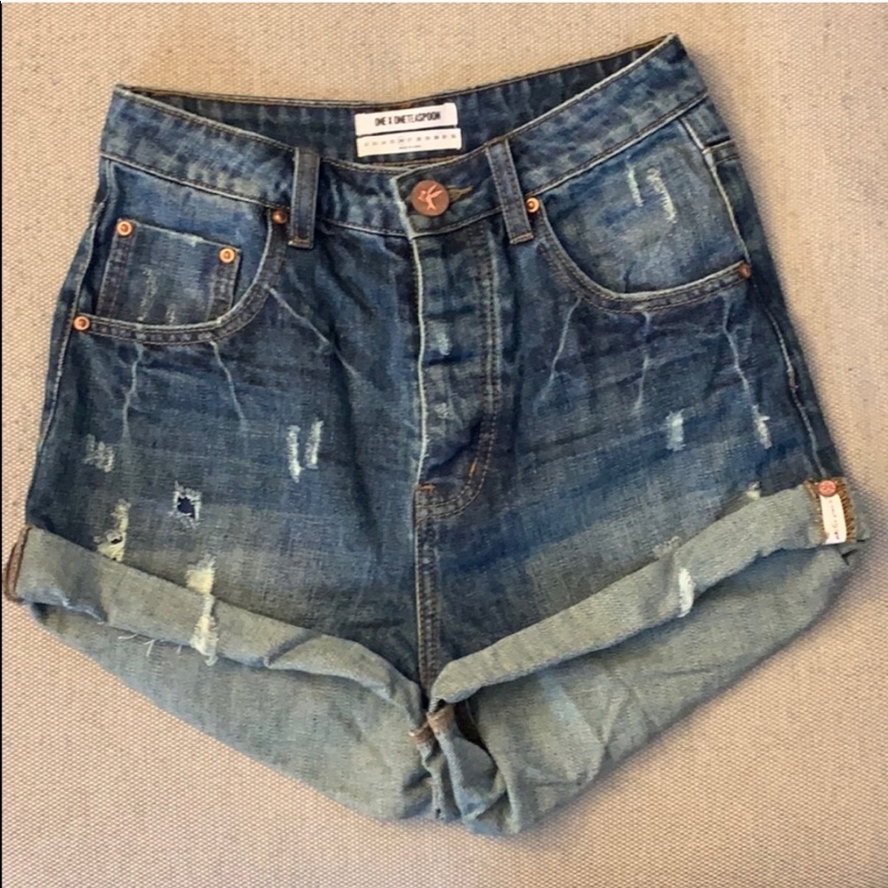 One Teaspoon High Waisted Bandit Shorts